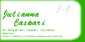 julianna caspari business card